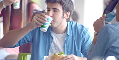 Let Sütaş Ayran Comes When Enjoying the Meal - Meatball- Fried Potatoes Let Sütaş Ayran Comes When Enjoying the Meal - Meatball- Fried Potatoes