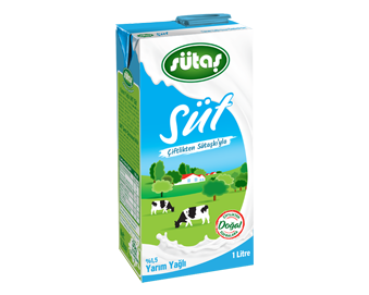 Sütaş 1 L Semi Skimmed Milk