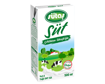 Sütaş 500 ml %2,5 Fat UHT Milk