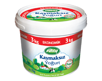 Sütaş Semi-Fat Set Yogurt 3 kg