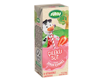 Sütaş Sugar Free Strawberry Milk 180 ml